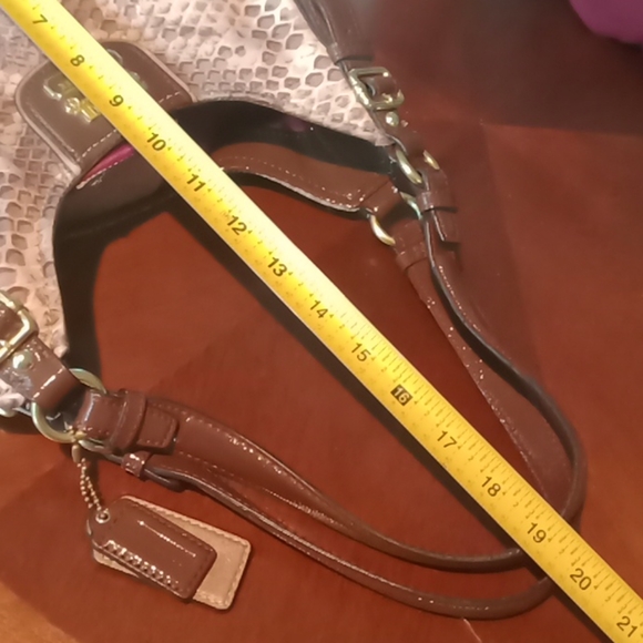 COACH Madison Python Print Maggie Hobo 19843 - Picture 9 of 12